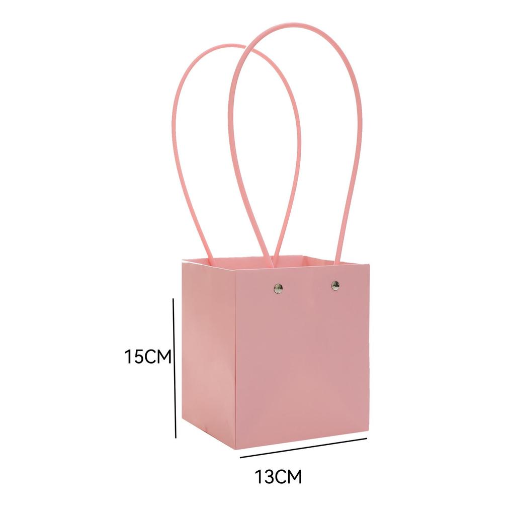 Macaron Flower Arrangement Tote - DIY Waterproof Paper Bag for Bouquets and Gift Packaging