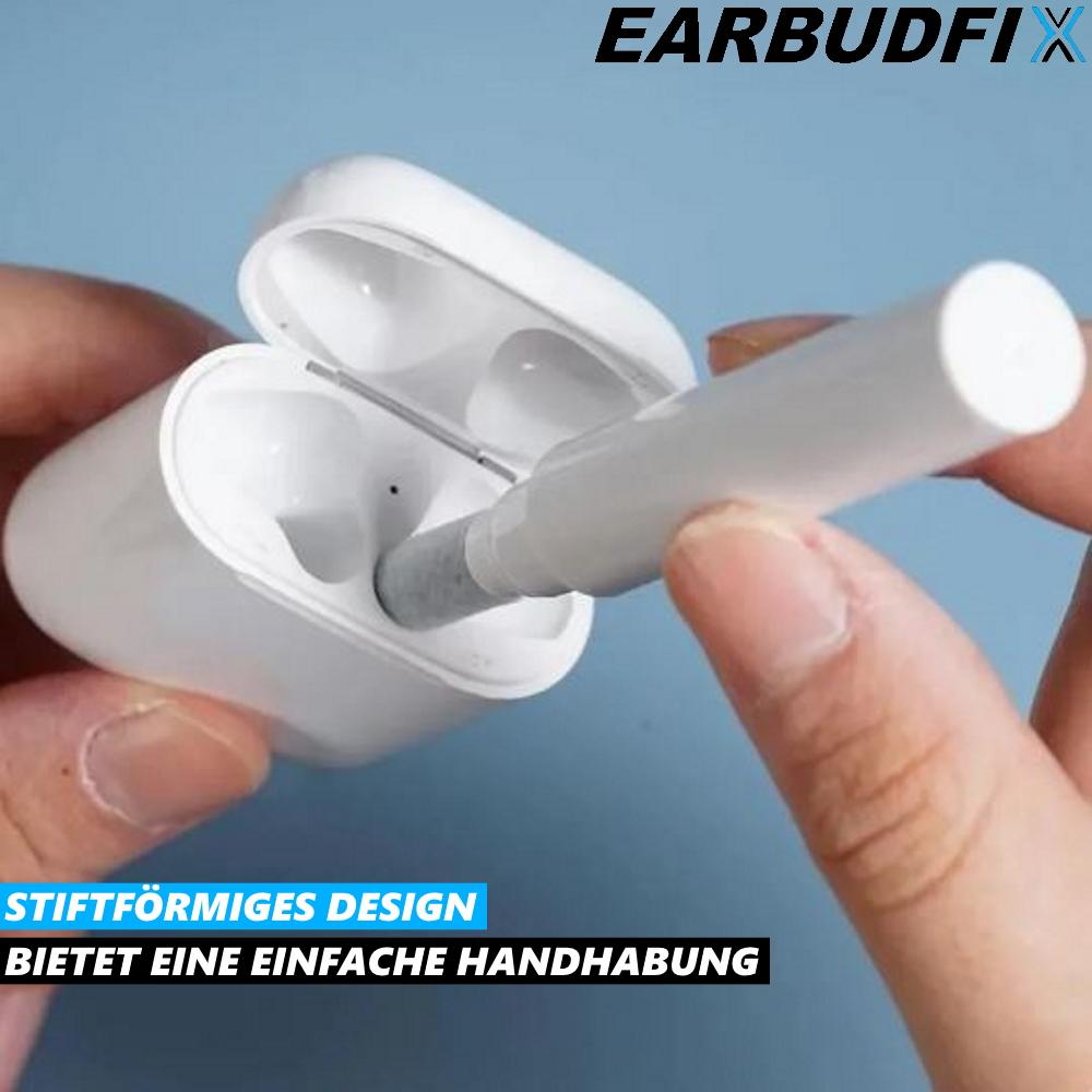 EARBUDFIX Kopfhörer Reinigungsset Headset Reinigungsstift Ohrhörer Smartphone