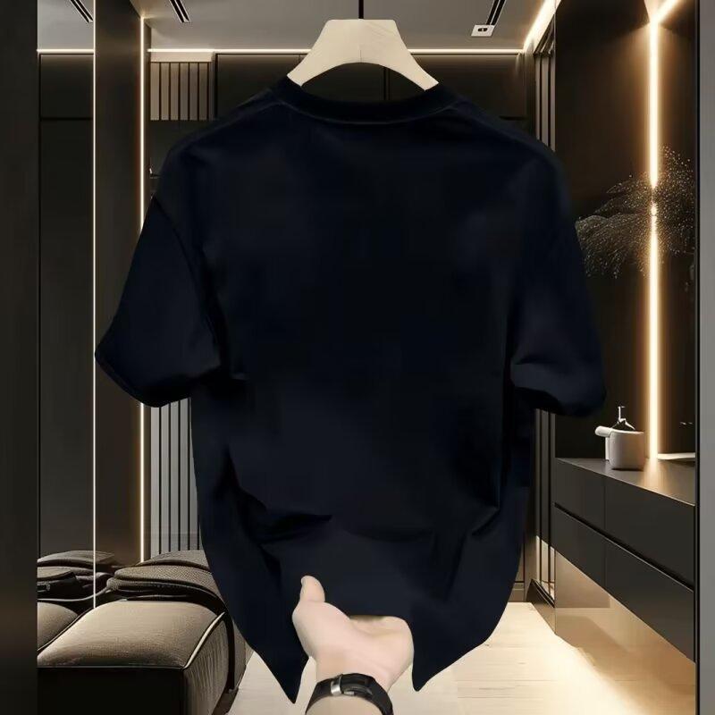 Trendy Brand Short-Sleeved Pure Cotton Men'S Printed T-Shirt Trendy Men'S And Women'S Versatile Round Neck T-Shirt Men'S