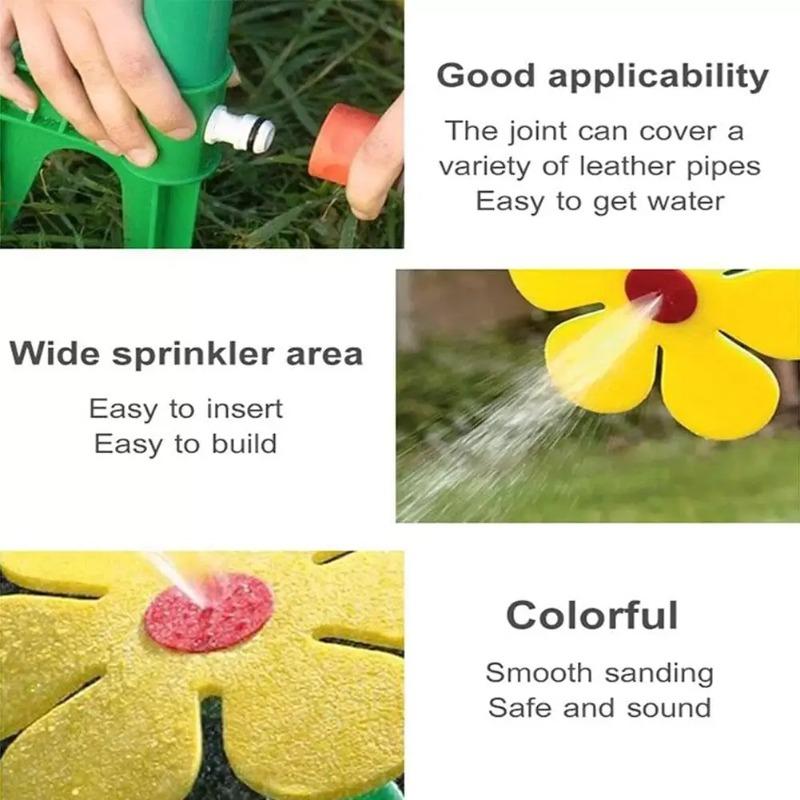 1 pc Automatic Dancing Daisy Sprinkler, Rotating Sunflower Lawn Sprinkler for Kids & Garden Fun