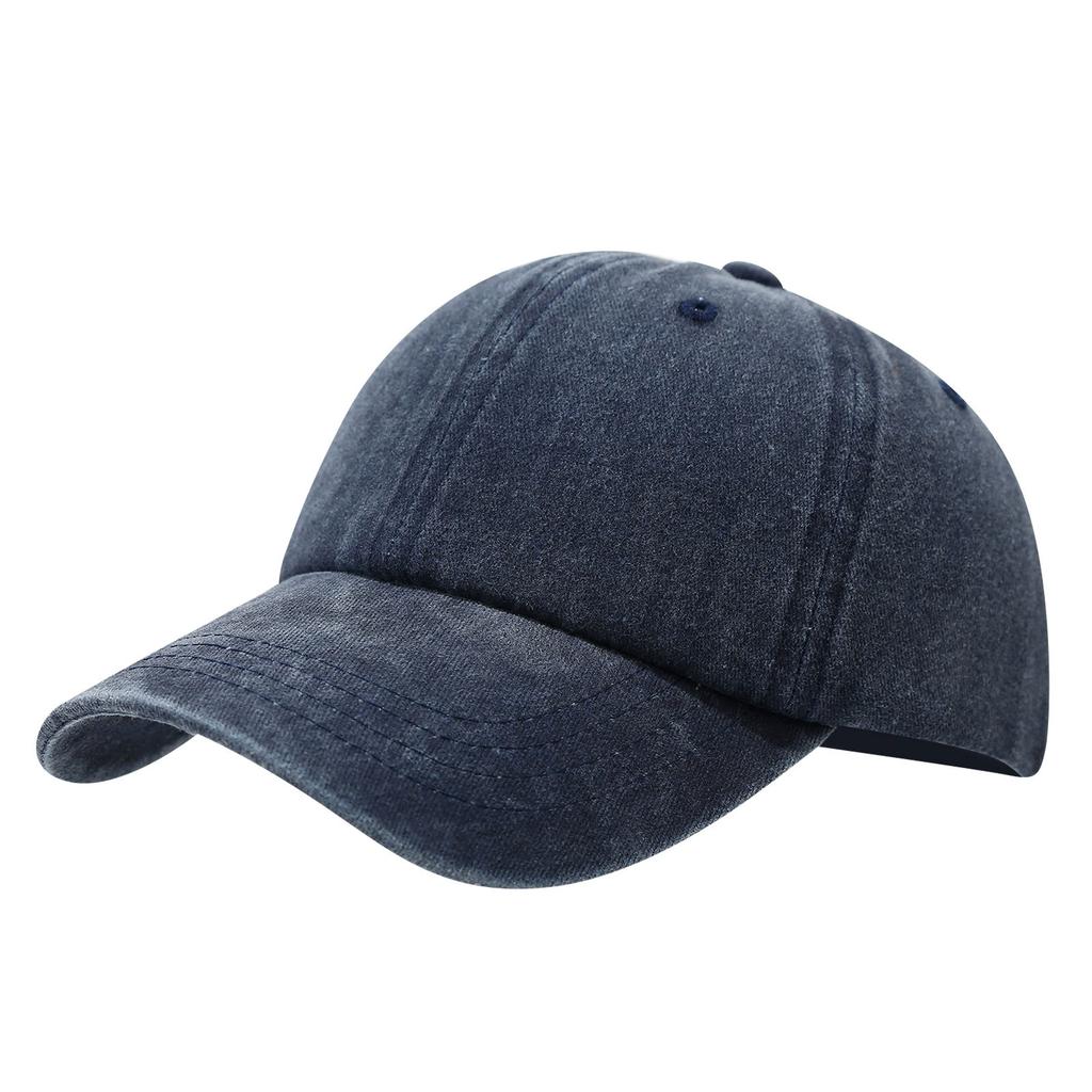 New Retro Adult Men Women Washed Cotton Baseball Caps Snapback Hat Vintage Hip Hop Caps Solid Color Dad Hat Outdoor Caps