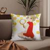 Anime b-Bunny d-Drop Pillow Case Anti-dustmite Pillowcase Invisible zipper silky short plush Sofa cushion cover
