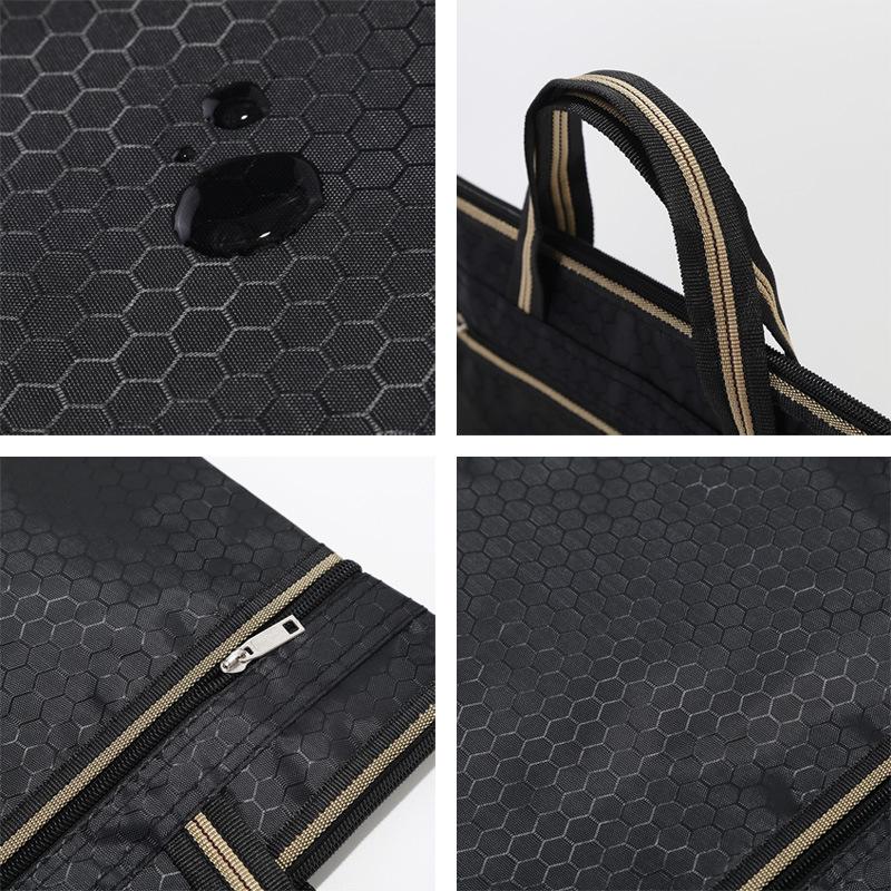 Large Capacity Oxford Cloth Document & Laptop Briefcase with Zipper