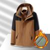 Outdoor Jacket Autumn and Winter Three-in-one Removable Fleece Liner Plus Velvet Thickened Waterproof Jacket