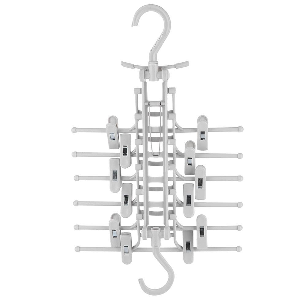 Portable Folding Hanger Clothes Drying Rack Organizer for Household Clothes Storage