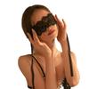 OKILALA Women's Lace Eye Mask, Blindfold, Sexy Openwork, for Costumes, Cosplay, Black
