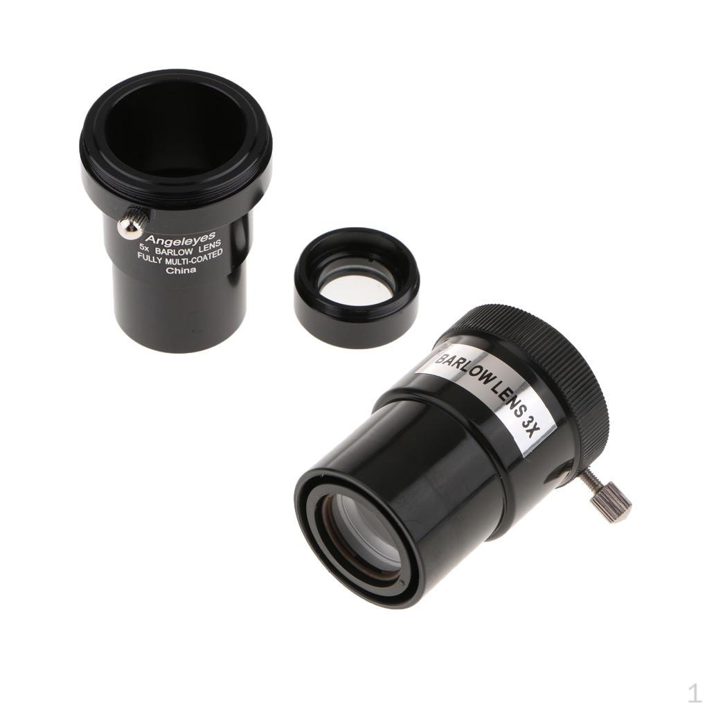 Buy 1.25 Inch 5X 3X Barlow Lens Telescope Eyepiece for Celestron Orion
