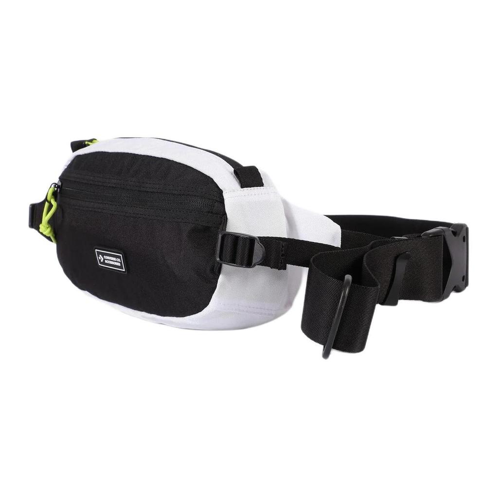 Converse Transition Sling Fabric Shoulder Bag, Crossbody Bag, Fanny Pack Regular Unisex Black White 10022098-A06