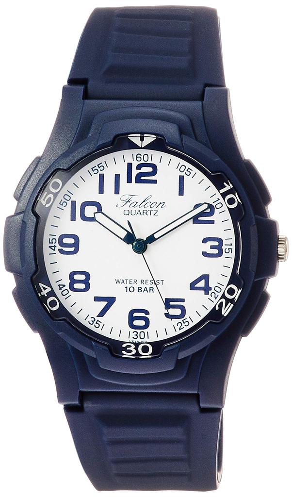 Citizen Falcon Blue Analog 10 ATM Water Resistant Q&Q VS18-001 Watch,