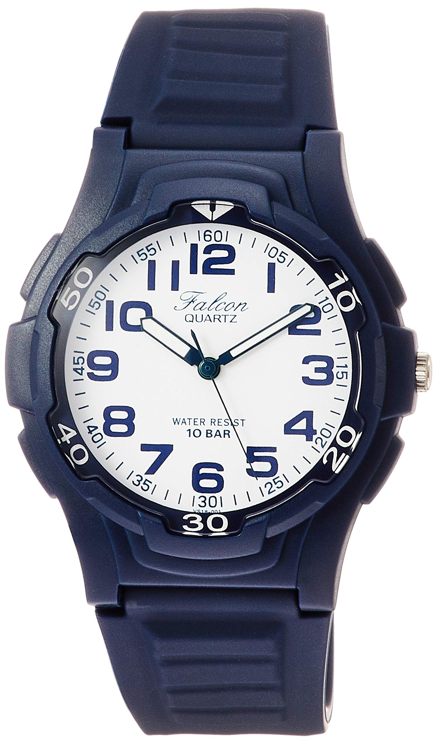 

Citizen Q&Q VS18-001 Men s Watch, Analog, Waterproof, Urethane Strap, White, Navy, multicolor (navy /