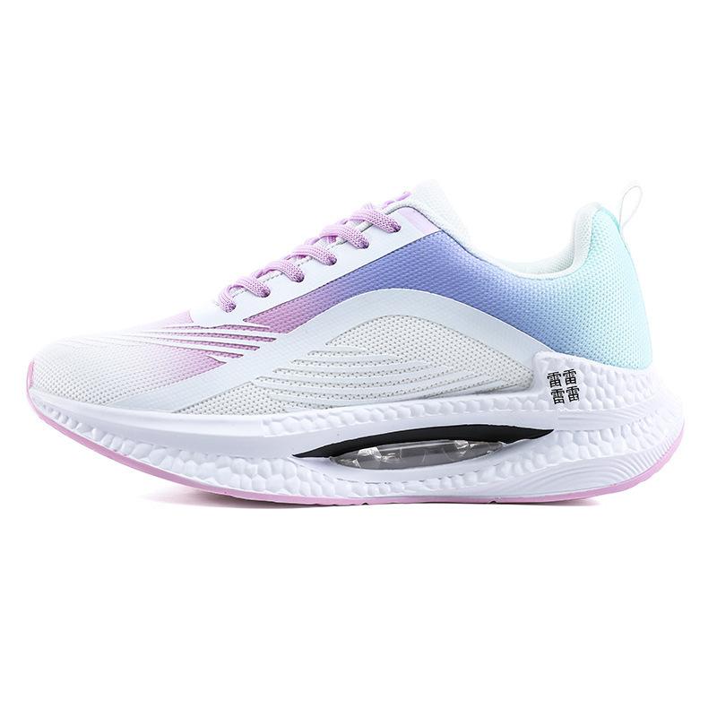 Live stream popular couple sports shoes men's shoes shock-absorbing fly-woven lightweight air cushion popcorn youth sports running shoes