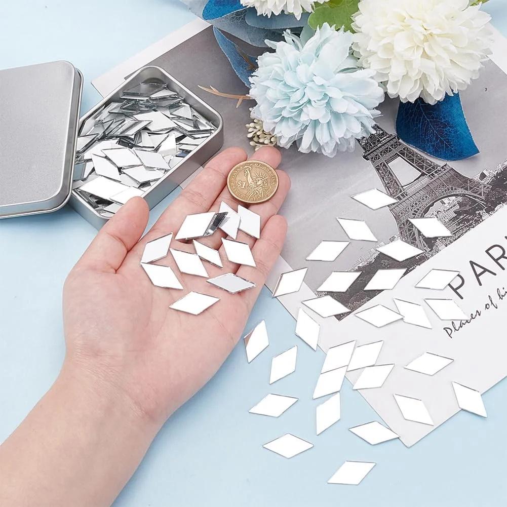 

100 Акриловых Настенных Наклеек-Зеркал в Форме Капли: 3D дизайн капли дождя, самоклеящийся, 2,5 см, для декора детской комнаты 100 pieces per pack