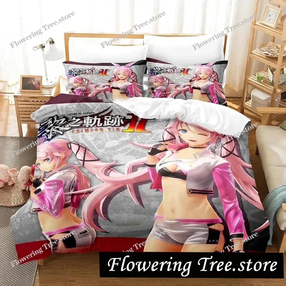 Anime The Legend Of Heroes Bettwäsche-Set Bettbezug Bett-Set Bettbezug Kissenbezug Bettdecke King Queen Size Jungen Erwachsene Bettwäsche