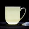 Ceramic Office Meeting Cups with Lids - 10 Pack