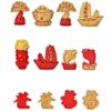 Smooth Sailing Firecracker Micro Landscape Resin Small Ornaments New Year Fortune Baby Red Words Gold Money Tree