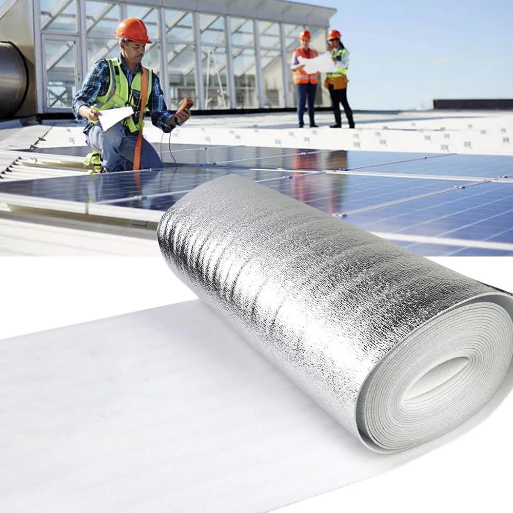 1 Roll Radiator Reflective Film Wall Thermal Insulation Reflective Film Aluminum Foil Thermal Insulation Film Home Decoration