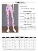 2024 Summer Floral Print Stretchy Plaid Skinny Pants for Women with Elastic Waist