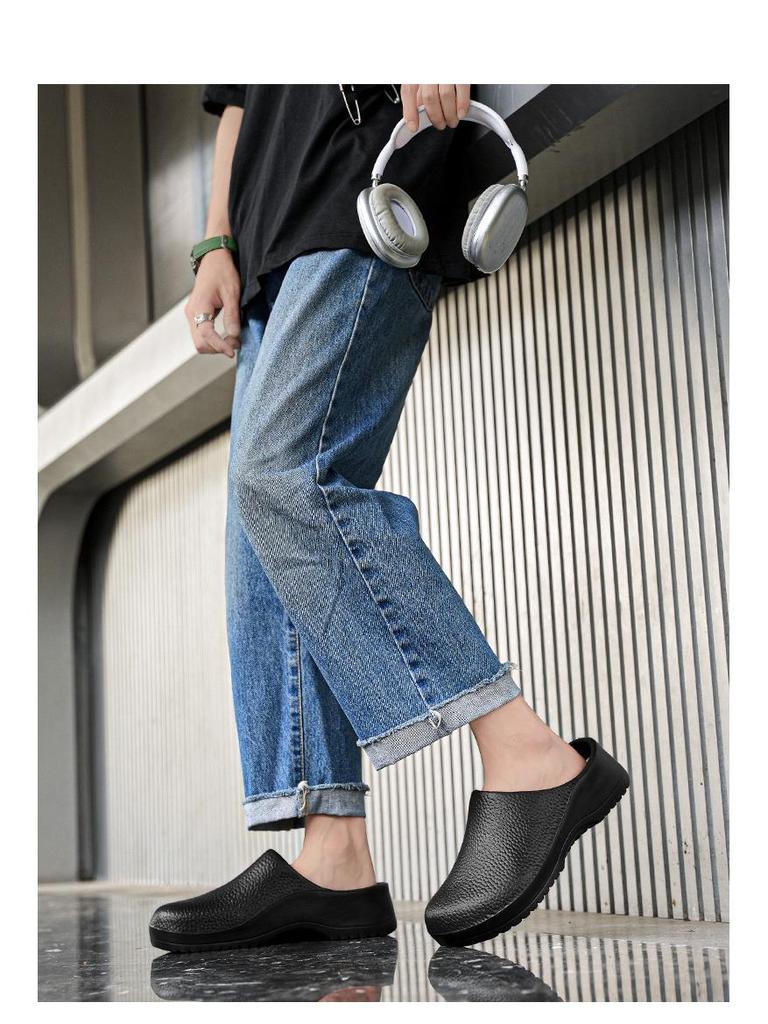 Letní styl protiskluzové sandály s uzavřenou špičkou: Odolné proti opotřebení, Bez zápachu, Unisex pro vnitřní, venkovní a kuchařské použití