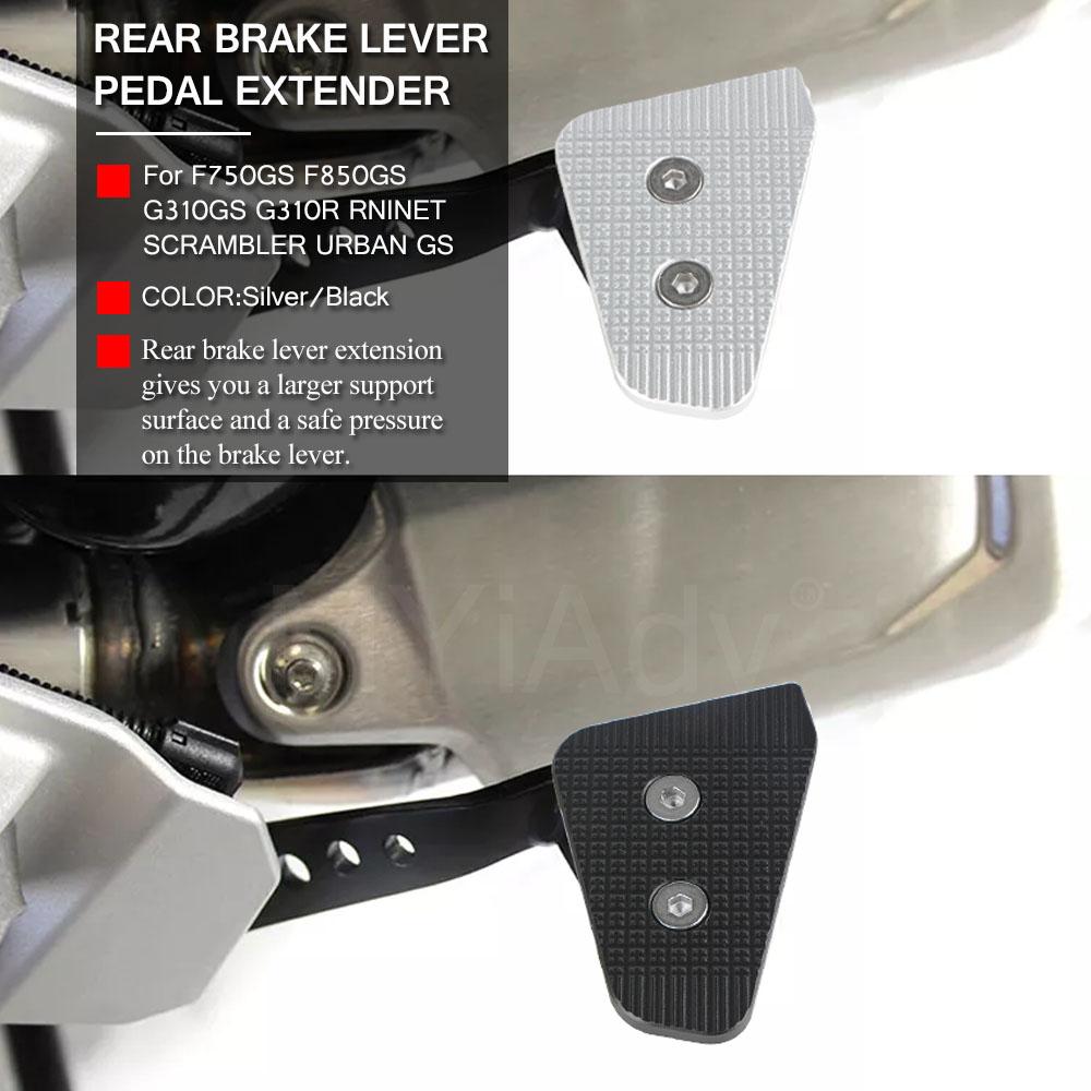 Rear Brake Lever Pedal Enlarge Extender Extension Pad For BMW F750GS F850GS G310GS G310R 310 R NINE T Scrambler Urban G/S RNINET