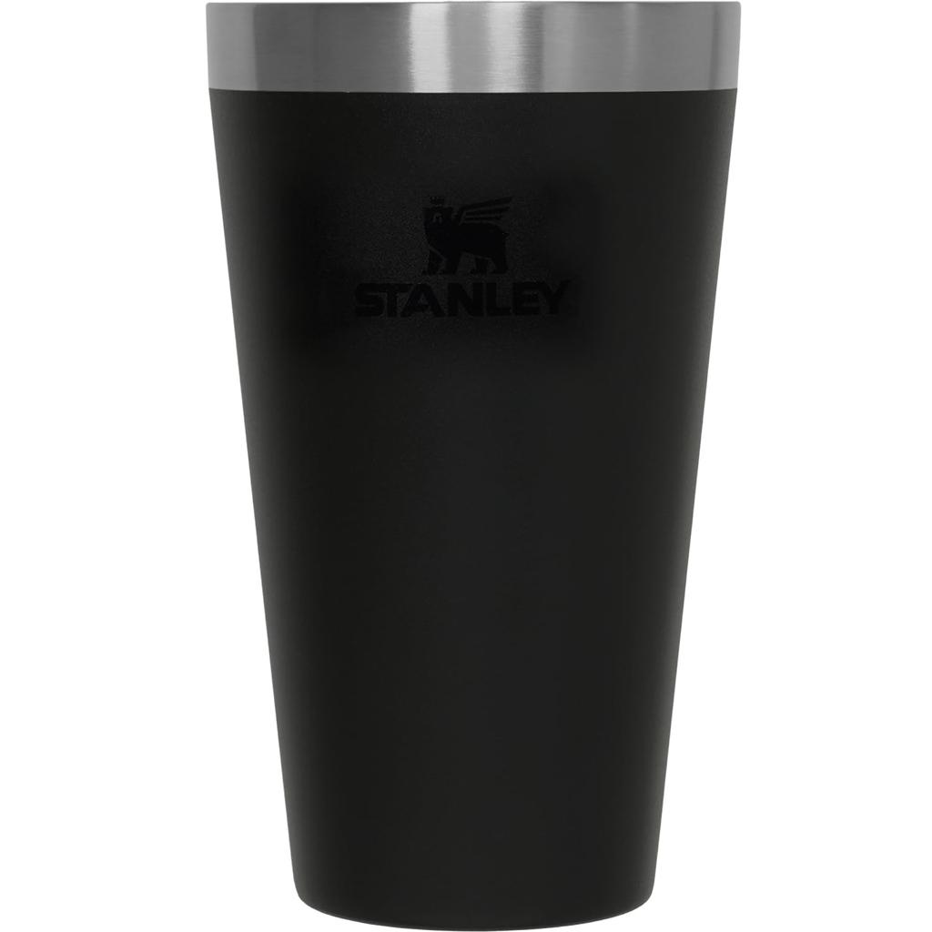 STANLEY NEW Stackable Vacuum Black Vacuum Insulated Stainless Keeps Coffee Hot or Outdoor Dishwasher Warranty Japanese Pint, 0.47L, 2.0, Tumbler,