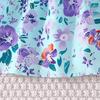 Summer New Sweet Girl's Ribbed Strap Dress Korean Fashion Floral Print A-line Dress