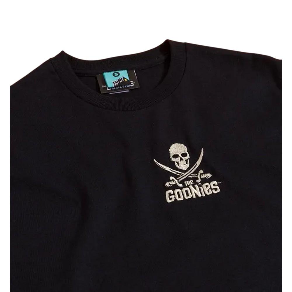 The Goonies Unisex Adult Skull And Crossbones Embroidered T-Shirt