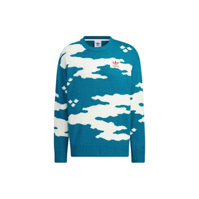 Originální Vzorovaný Vyšívaný Pletený Pulovr Svetr Unisex Topy Zelený JE9189