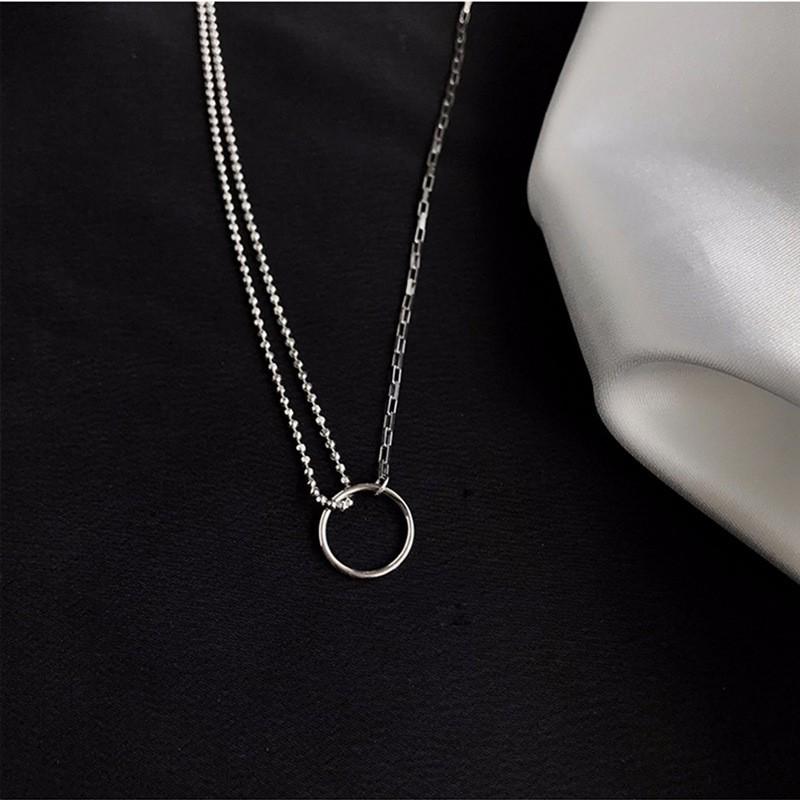 Trendy Shiny Bead Clavicle Necklace for Women - Cool Niche Design