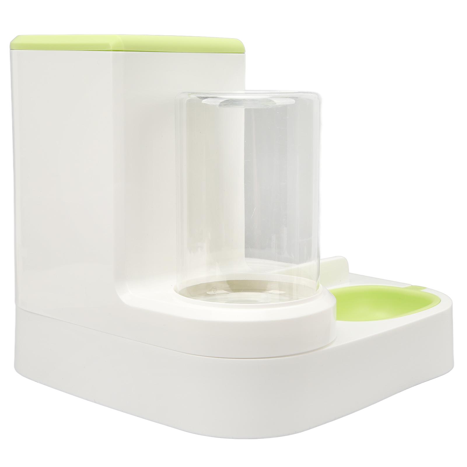 

Pet Cat Waterer Food Feeder with 2.2L Food Container Odorless Dog 1L Automatic Water Dispenser Food Feeder
