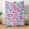 Coperta in Flanella con Stampa Pantera Rosa Alta Qualità Calda Confortevole Coperta per Tutte le Stagioni Perfetta per Regali Decorazione per la Casa