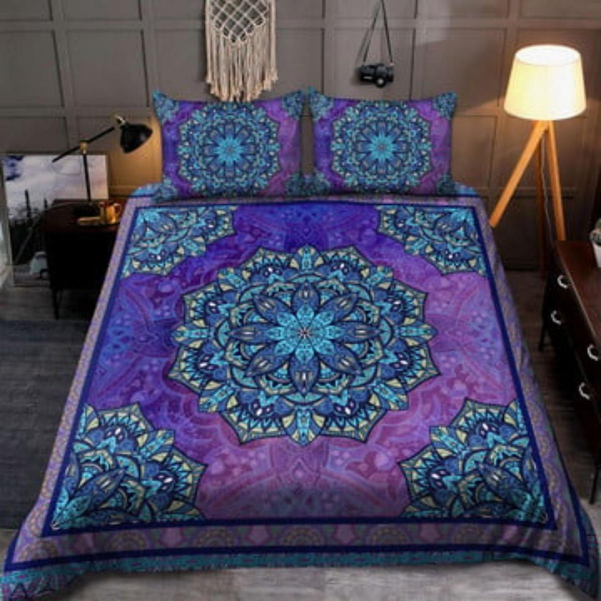 

Комплект пододеяльников Tmarc Tee Flamingo Mandala D Комплект постельного белья Декор для спальни Single 135x200cm