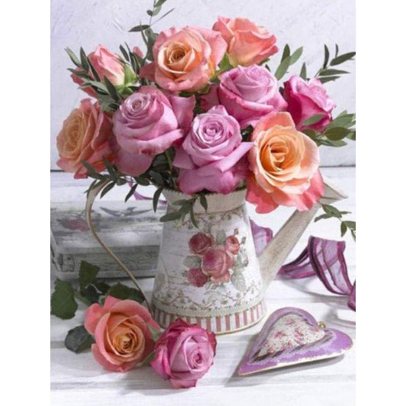 DIY Diamond Painting Flower Diamond Art Diamond Embroidery Rhinestone Mosaic Gift Home Decoration Picture