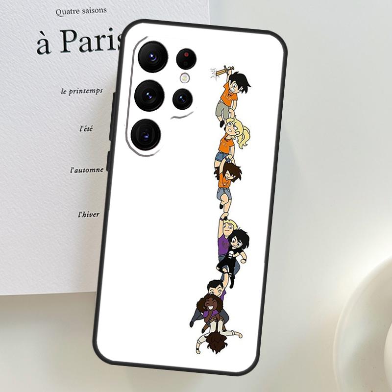 

P-Percy Jackson Cartoon Phone Case For Samsung Galaxy S22 Ultra S21 S20 FE S9 S10 Plus Note 10 20 S23 Ultra Cover Galaxy S23