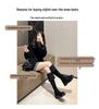 Women's Plus Size Over-the-Knee Slimming Knight Boots - Thick-Soled, Large Calf, Autumn/Winter