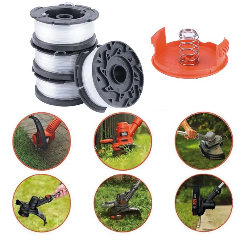 

Newly Trimmer Spool 4 Pack & Cap & Spring Replacement For Black Decker Cap Spring Lawn Mower Grass Trimmer Accessories China Mainland