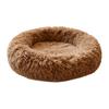 Round Pet Nest Bed Fuzzy Cat Bed Calming Donut Bed with Non-Slip Bottom Washable Fluffy Dog Bed for Small Medium Dogs And Cats