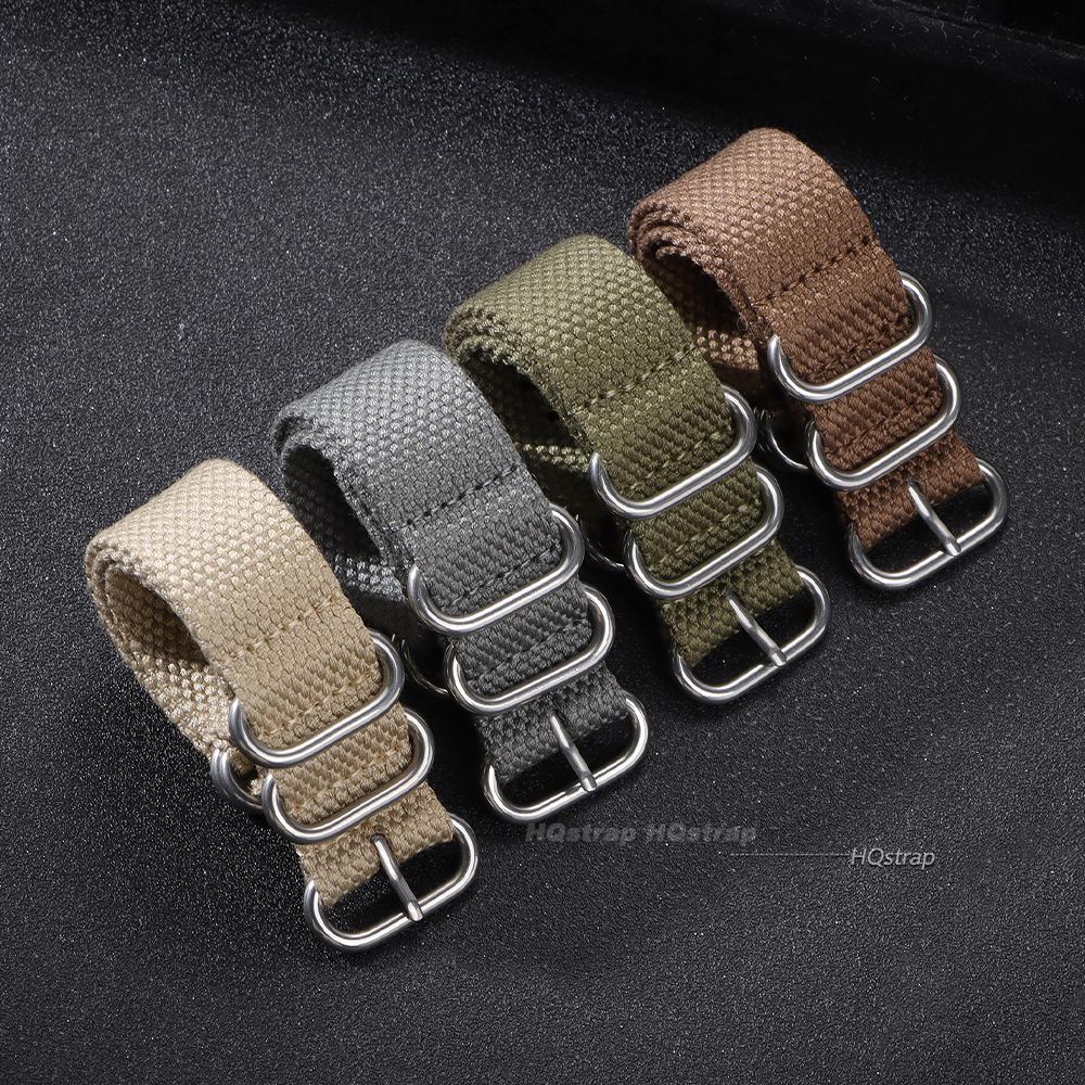 Nylon Strap for Military Fabric Replacement Watchband 20mm 22mm Premium Quality Nylon Watch Band Accessories for Women Men