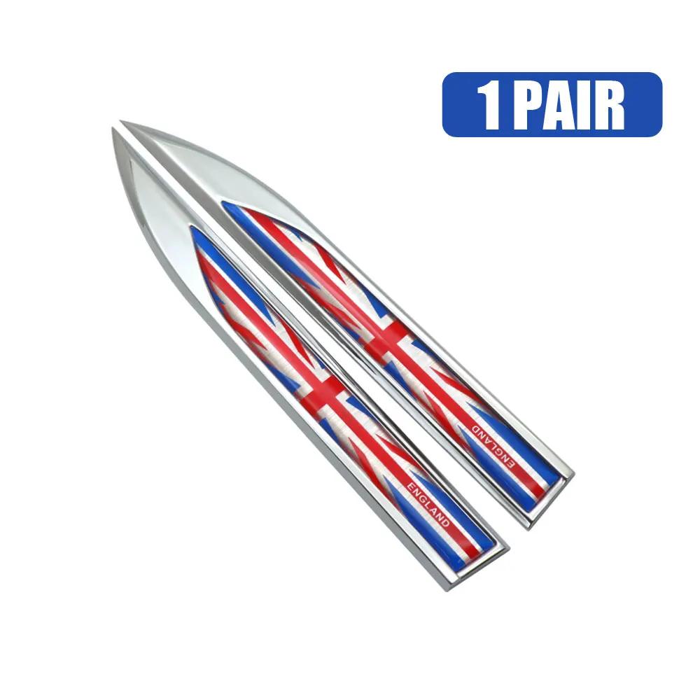 1 Stück Universal 3D Metall Flaggen Auto Aufkleber Dekor Aufkleber Karosserie Seite Kotflügel Hinten Kofferraum Emblem Abzeichen Auto Außenzubehör