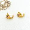 Retro Light Luxury Design Irregular Earrings Stud Earrings