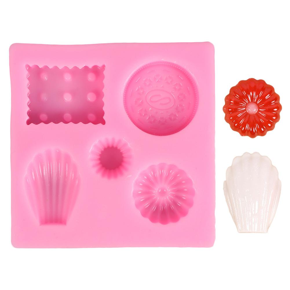 DIY Silicone Mold Lovely Shell Doughnut Shape Fondant Cake Decorating Tools Soap Mold Cake Chocolate Baking