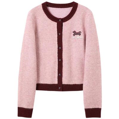 Sancai Bestickte Kleine Pferd Strickjacke