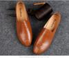 Men's Plus Size Cowhide Loafers - Autumn Slip-on Casual Driving Shoes