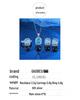 Women's Light Luxury Set: 925 Sterling Silver Aquamarine Necklace, Earrings, and Ring with High Carbon Diamond Accents.