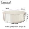 Sun Xiaomei Double-Layer Fruit & Vegetable Draining Basket