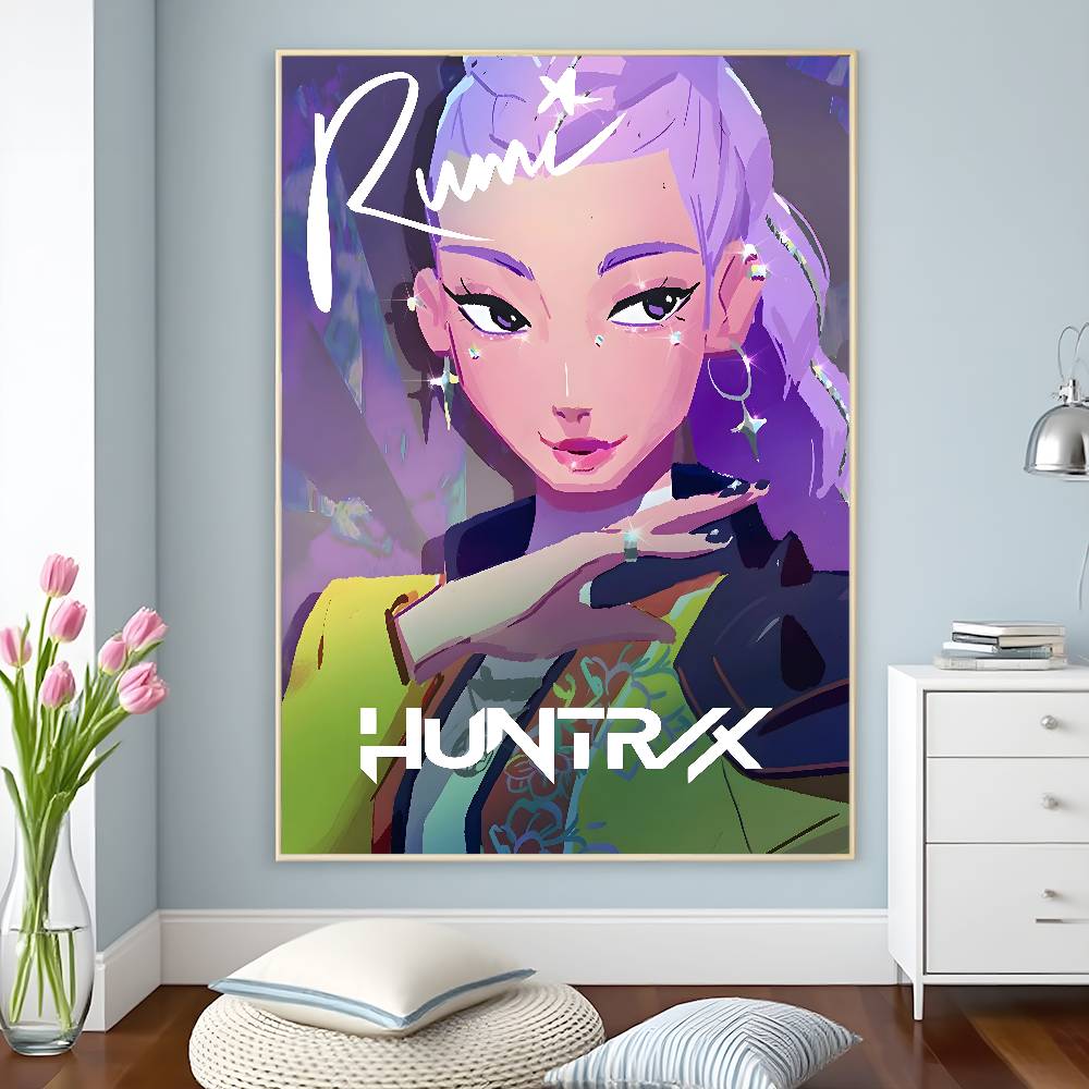 KPop D-Demon H-Hunters plakát HD samolepicí voděodolné plakáty všestranná dekorace do domácností, barů, hotelů a dalších věcí