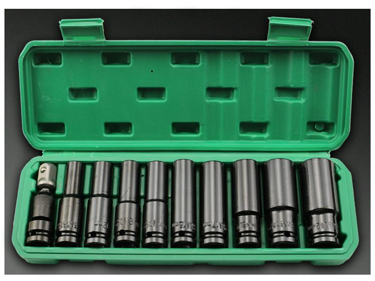 Electric Wrench Socket Set with Extended Hex Heads & Fly Electric Board Tool