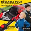 Electric go-kart for children 2 x 150W motor 24 V battery 120 x 76 x 53.5 cm red