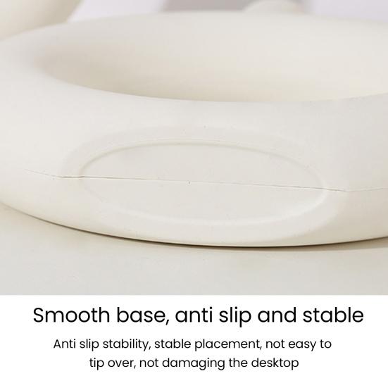 Plastic Circle Flower Vase Minimalist Modern Flower Holder Container Home Office Table Centerpiece Decorative Floral Plants Vase