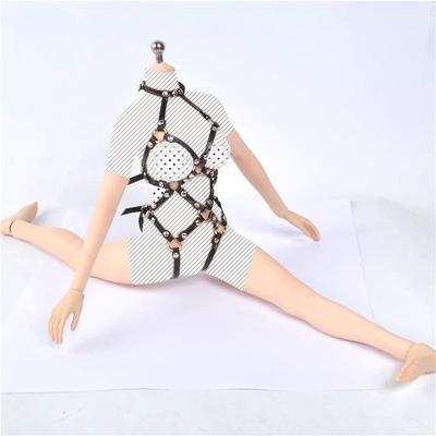 Limited Black Full Slave Belt Black Body Harness Restraints for Scale Action Compatible with TBLeague and Body Not [TOYBARJAPAN] Custom-made, Edition,