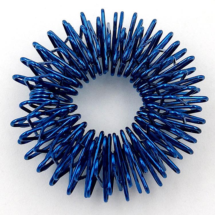 Cross-Border Hot-Selling Mini Finger Massage Ring: Decompression Spring Massager & Fingertip Toy